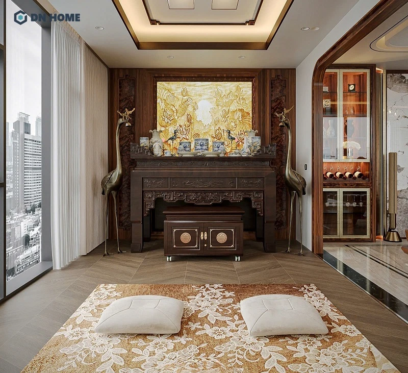 Thiết kế nội thất Penthouse full vật liệu gỗ cao cấp giúp thể hiện gu thẩm mỹ sang trọng và giá trị sống của gia chủ