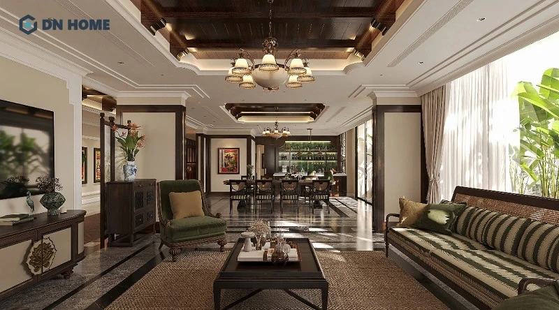 Mẫu thiết kế nội thất Penthouse Dark Design hài hoà giữa nét truyền thống và hiện đại