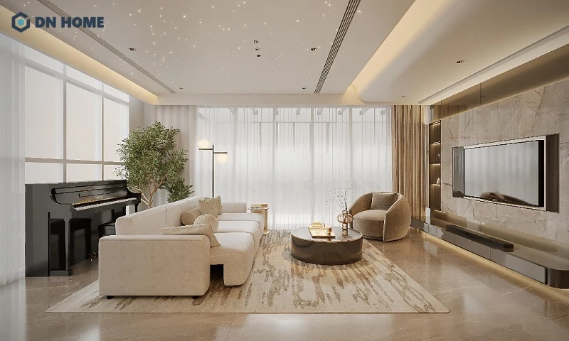 Mẫu thiết kế nội thất Penthouse phong cách hiện đại