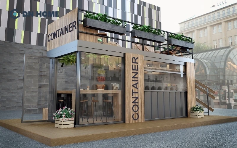 Quán cafe container là mô hình quán cà phê được thiết kế và thi công từ các thùng container cũ