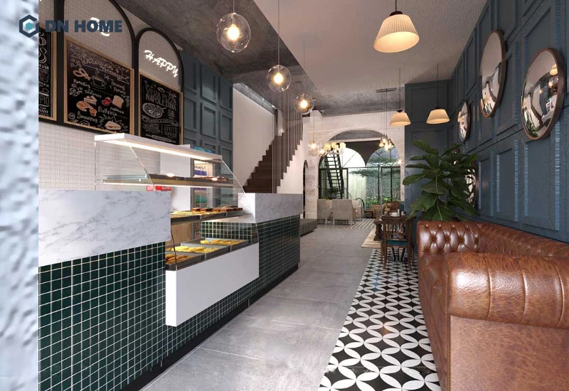 Những gam màu trầm mang vẻ đẹp cổ điển thường được sử dụng trong thiết kế quán cafe cổ điển