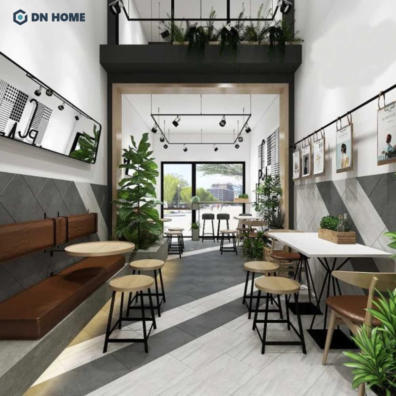 Phong cách hiện đại là lựa chọn phổ biến khi thiết kế quán cà phê hiện nay