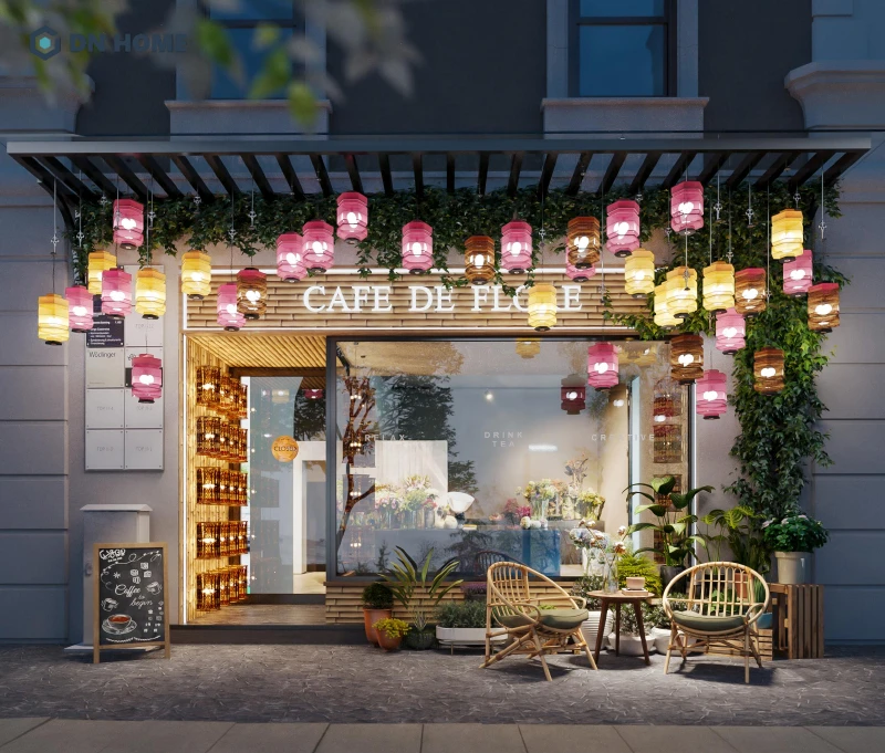Khi thiết kế quán cafe cần đặc biệt chú trọng đầu tư vào kiến trúc mặt tiền