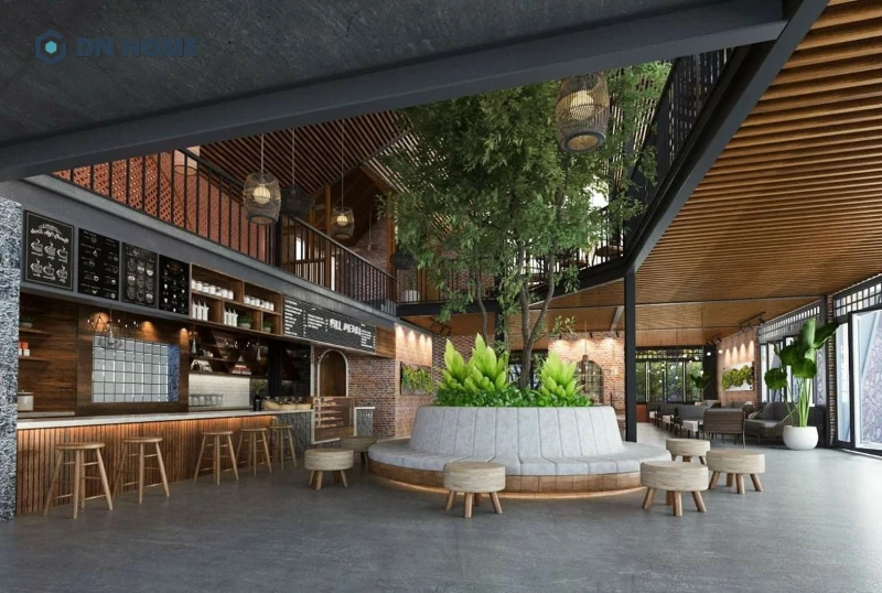 Quán cafe mặt tiền 10m cần phân chia không gian khoa học để tạo cảm giác thoải mái cho khách hàng và cả tối ưu vận hành