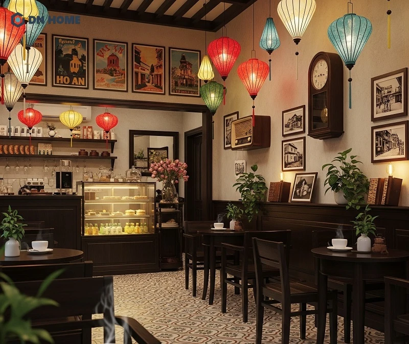 Quán cafe Hội An mang hơi hướng cổ điển