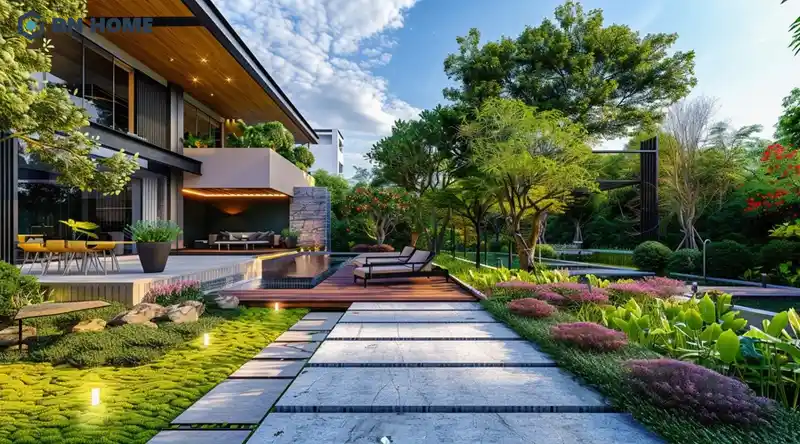 Thiết kế sân vườn biệt thự