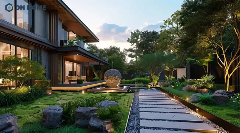 Thiết kế sân vườn biệt thự