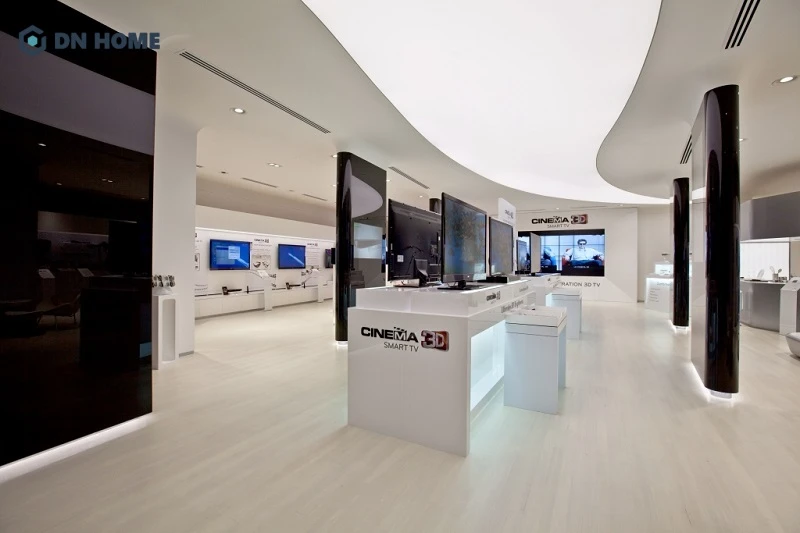 Điểm nổi bật của loại hình showroom này là khả năng triển khai đầy đủ các tiện ích riêng biệt