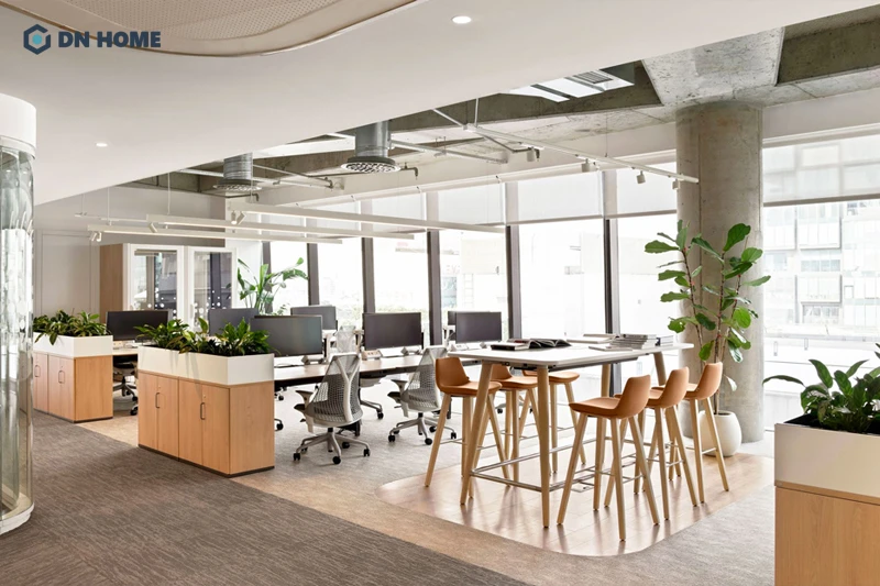Văn phòng diện tích 300m2 thiết kế theo phong cách Eco tạo nên không gian làm việc lý tưởng cho nhân viên