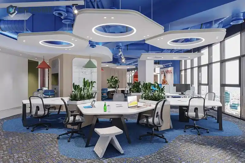 thiết kế văn phòng 60m2