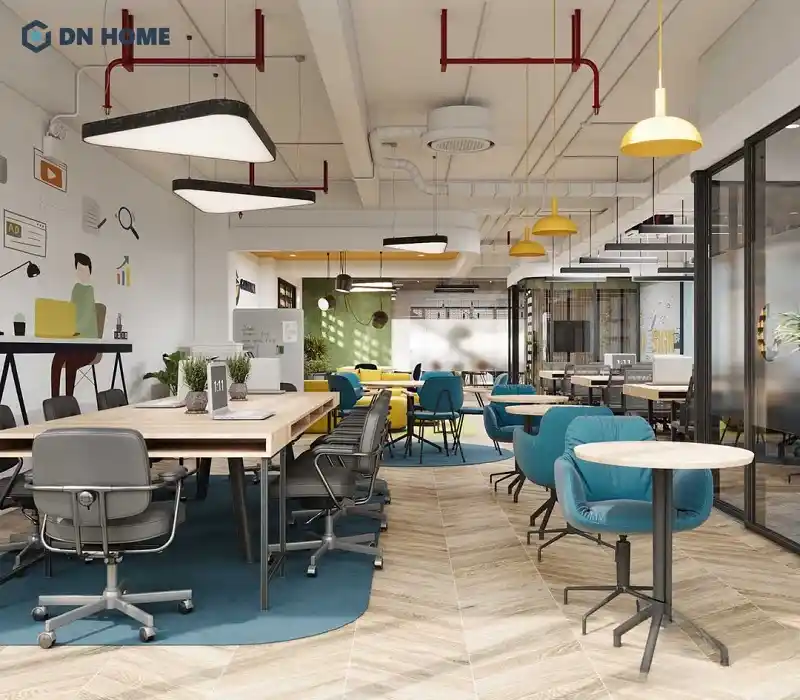 thiết kế văn phòng 60m2
