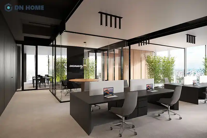 thiết kế văn phòng 60m2