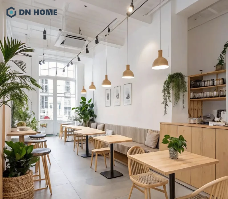 Bố trí lối đi và vị trí bàn hợp lí tối giản