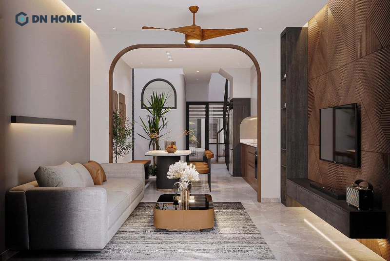 Chi tiết trang trí mái vòm tạo điểm nhấn thẩm mỹ cho không gian hiệu quả
