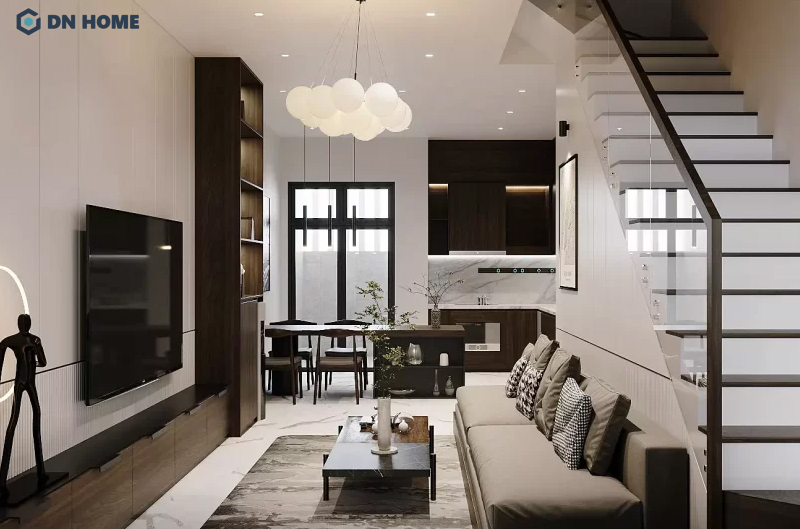 Có nên xây phòng khách liền bếp