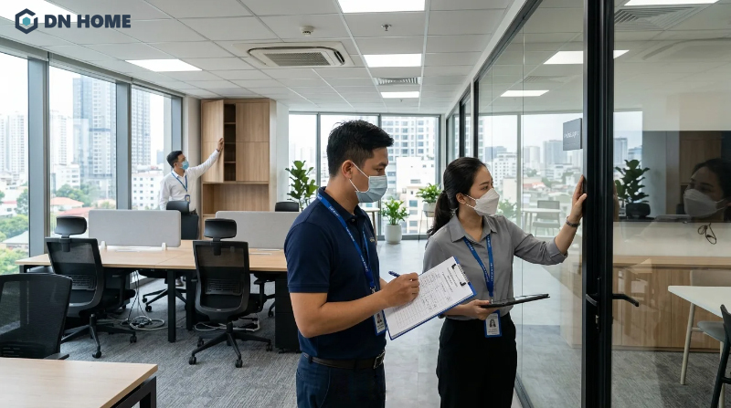 Quy trình thiết kế thi công nội thất văn phòng