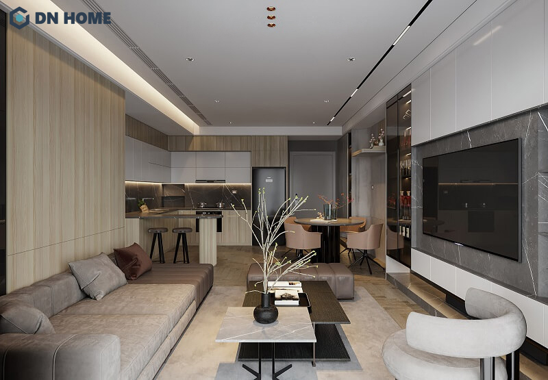 Thiết kế căn hộ 80m2 3 phòng ngủ