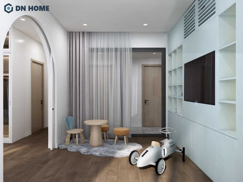 Thiết kế căn hộ 80m2 3 phòng ngủ