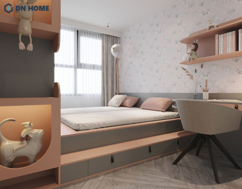 Thiết kế căn hộ 80m2 3 phòng ngủ