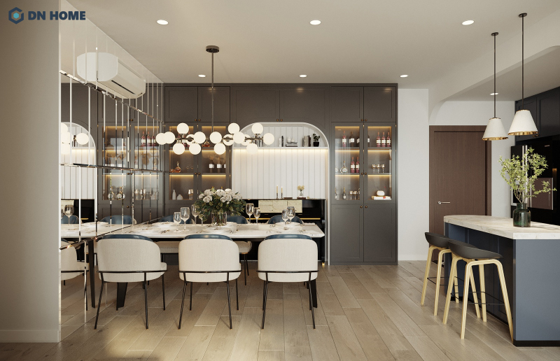 Thiết kế căn hộ 80m2 3 phòng ngủ