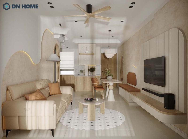 Thiết kế căn hộ 80m2 3 phòng ngủ