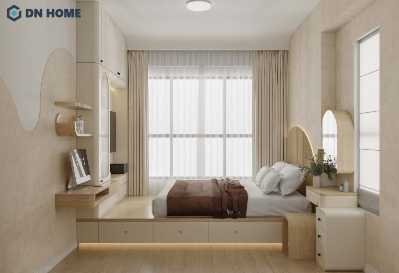Thiết kế căn hộ 80m2 3 phòng ngủ