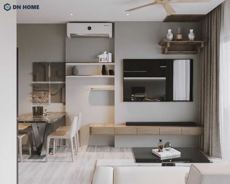 Thiết kế nội thất chung cư 2 phòng ngủ