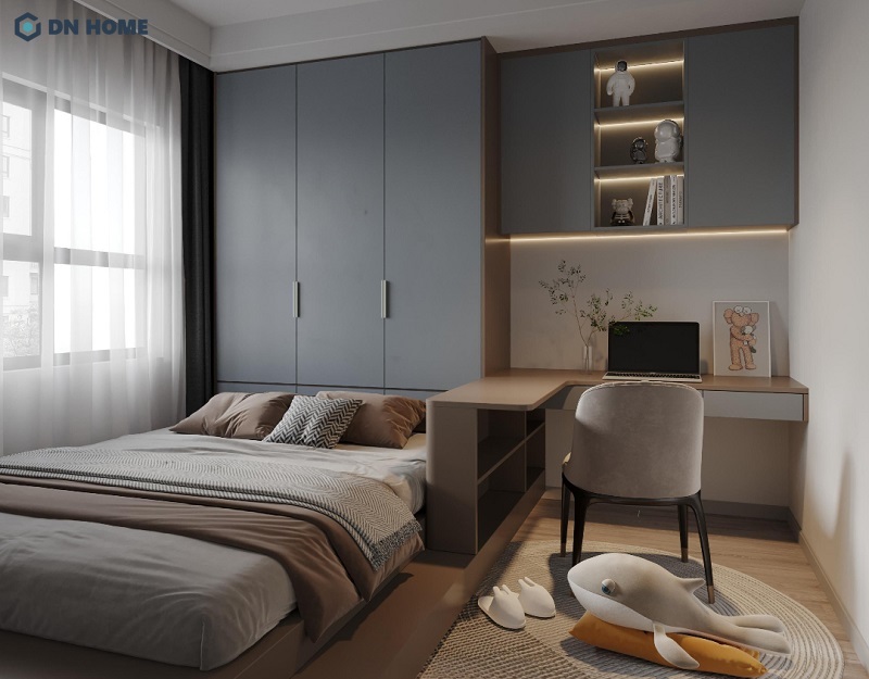 Thiết kế nội thất chung cư 2 phòng ngủ