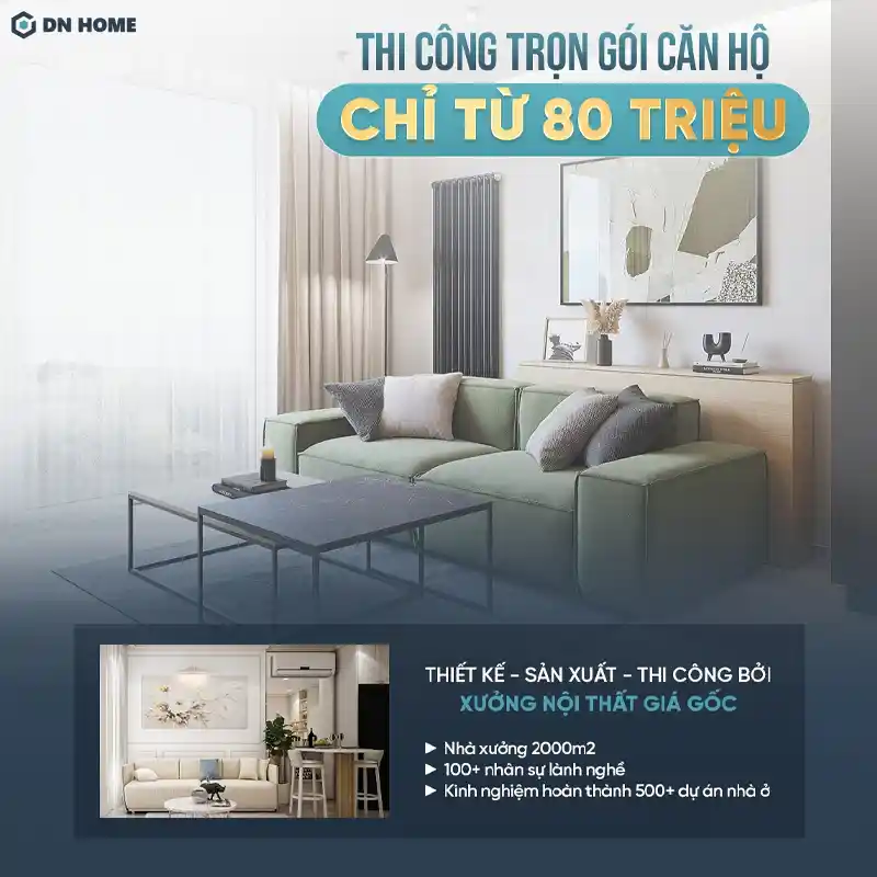 Thiết kế nội thất chung cư 45m2