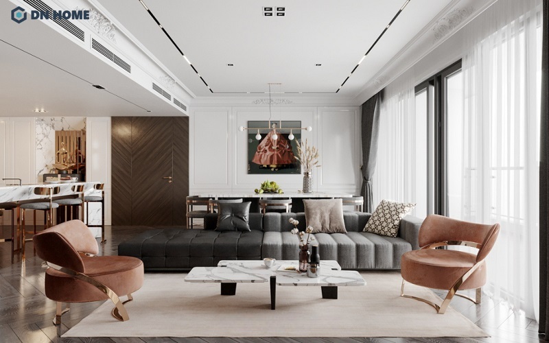 Thiết kế nội thất phòng khách chung cư