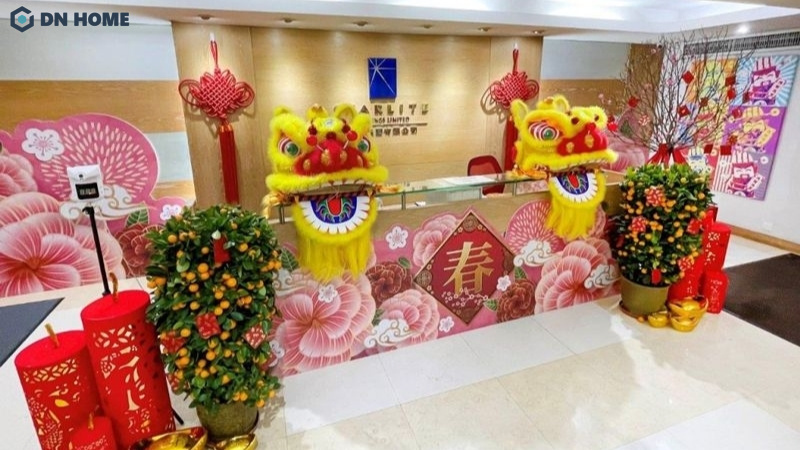 Trang trí tết văn phòng