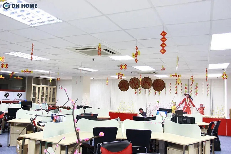 Trang trí tết văn phòng