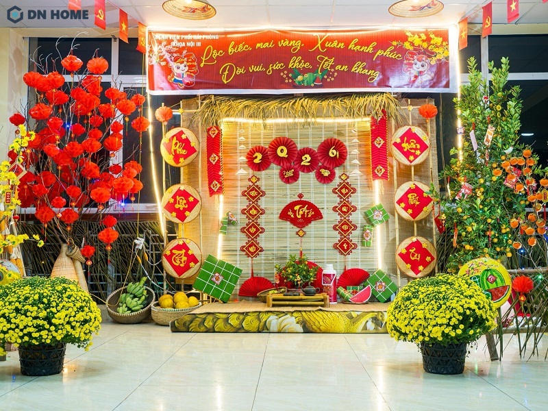 Trang trí tết văn phòng