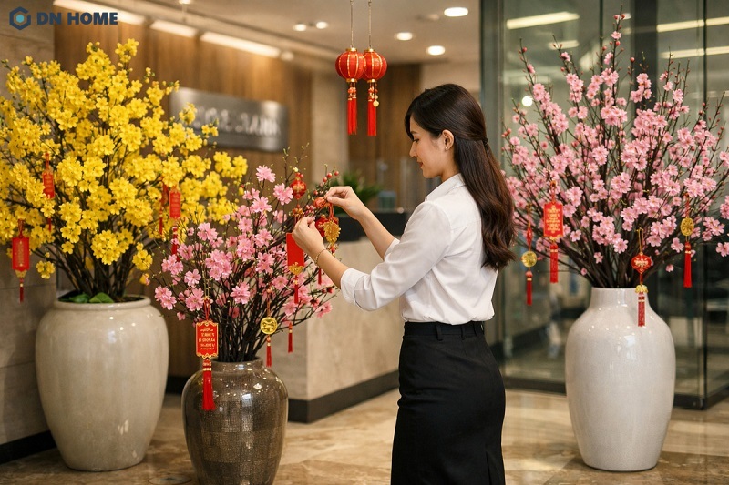 Trang trí tết văn phòng