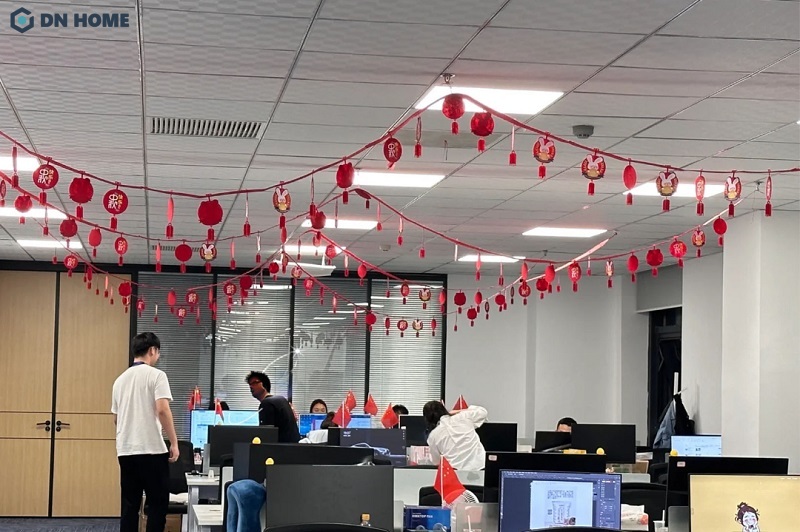 Trang trí tết văn phòng