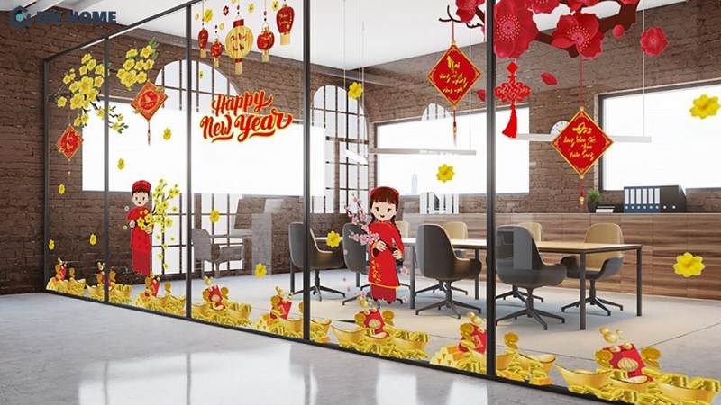 Trang trí tết văn phòng