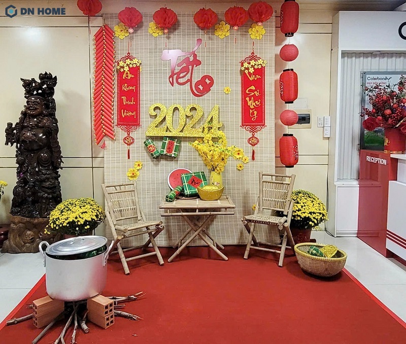 Trang trí tết văn phòng