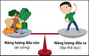 Đảm bảo lượng calo tiêu thụ > calo nạp vào