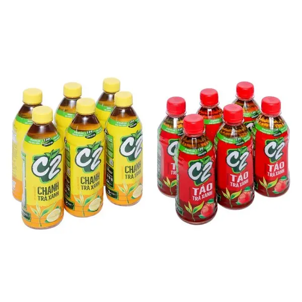 Một chai C2 455ml có bao nhiêu đường và chất béo?