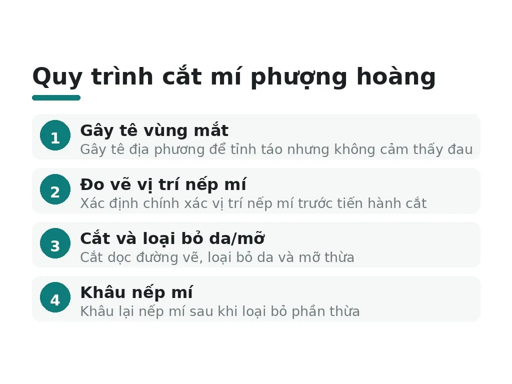 Quy trình cắt mí phượng hoàng