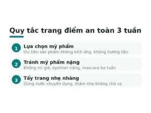Quy tắc trang điểm an toàn 3 tuần