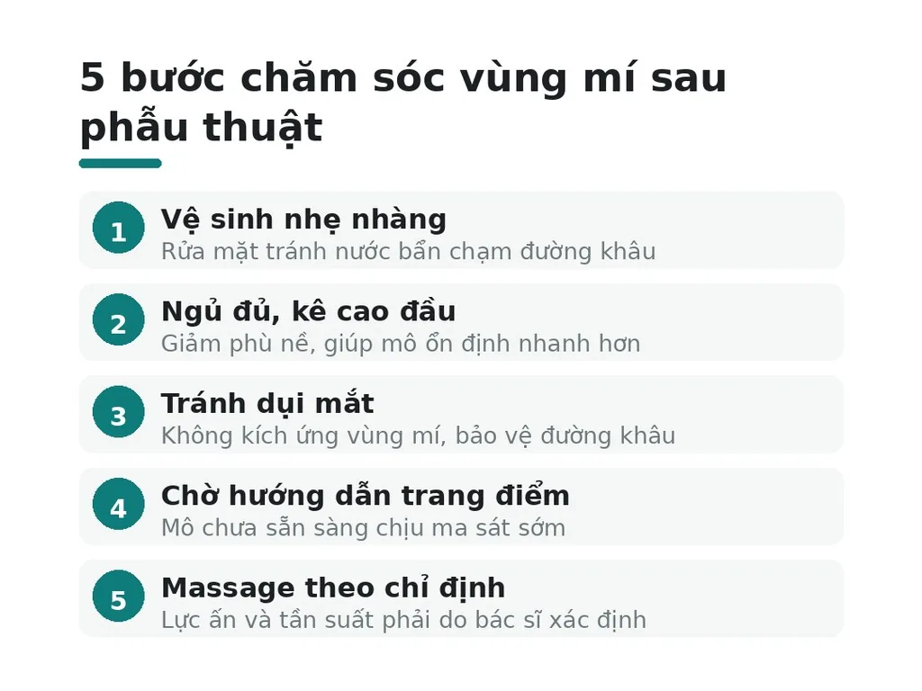 Cách chăm sóc vùng mí ra sao?