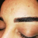 feather stroke eyebrow microblading technique powder eyebrow fill eyebrow embroi