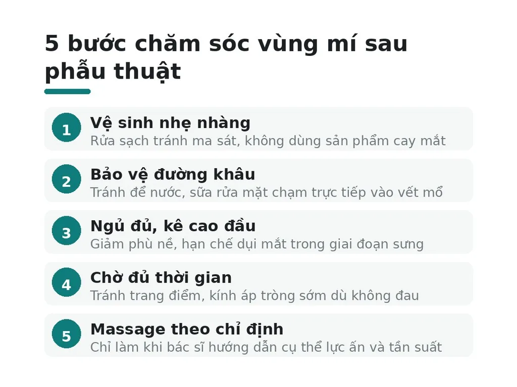 Cách chăm sóc vùng mí ra sao?