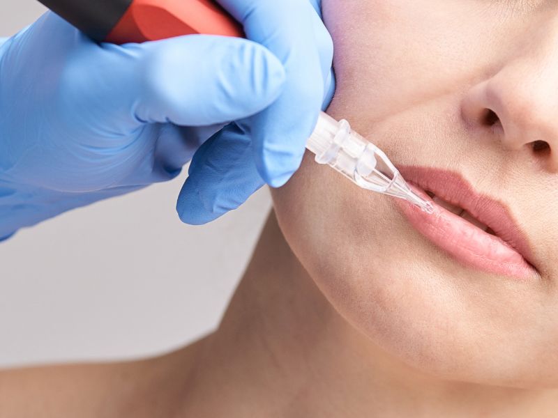 Quy trình phun xăm môi thẩm mỹ tại Thẩm mỹ viện Hoài Anh