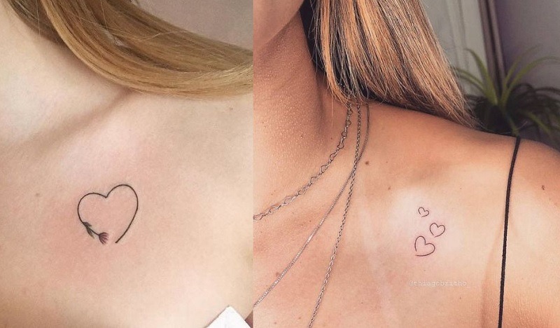Mẫu hình tattoo trái tim siêu nhỏ giúp phái đẹp cuốn hút hơn