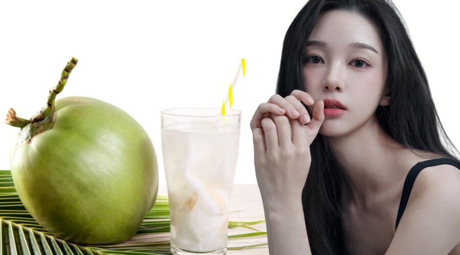 Nước dừa là thức uống tốt cho môi sau phun
