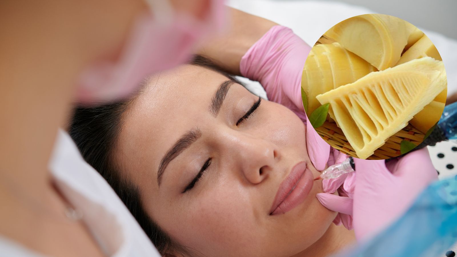 Các độc tố tự nhiên và tính axit chua trong măng có thể gây kích ứng, xót rát và làm thâm sạm nền môi non