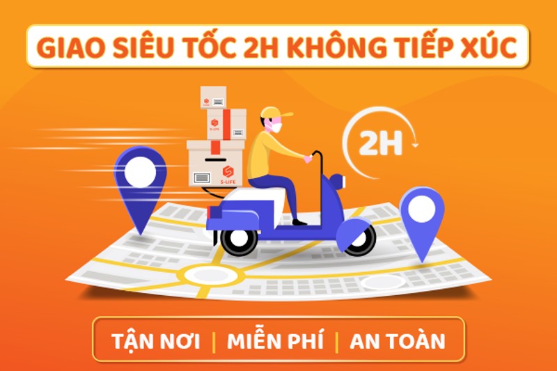 Nhận hàng nhanh chóng khi mua hàng tại S-Life