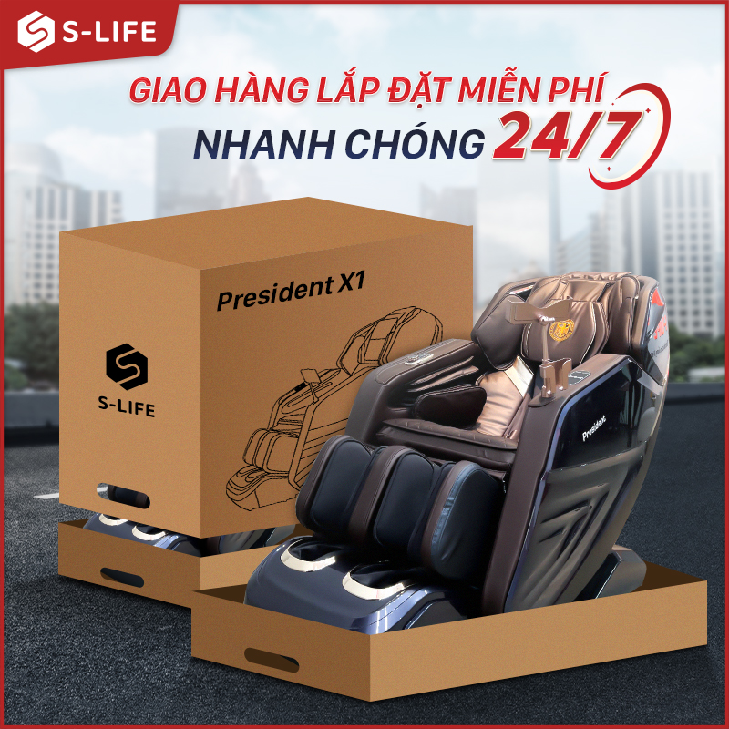 S-Life hỗ trợ giao ghế massage tận nơi S-Life hỗ trợ giao ghế massage tận nơi